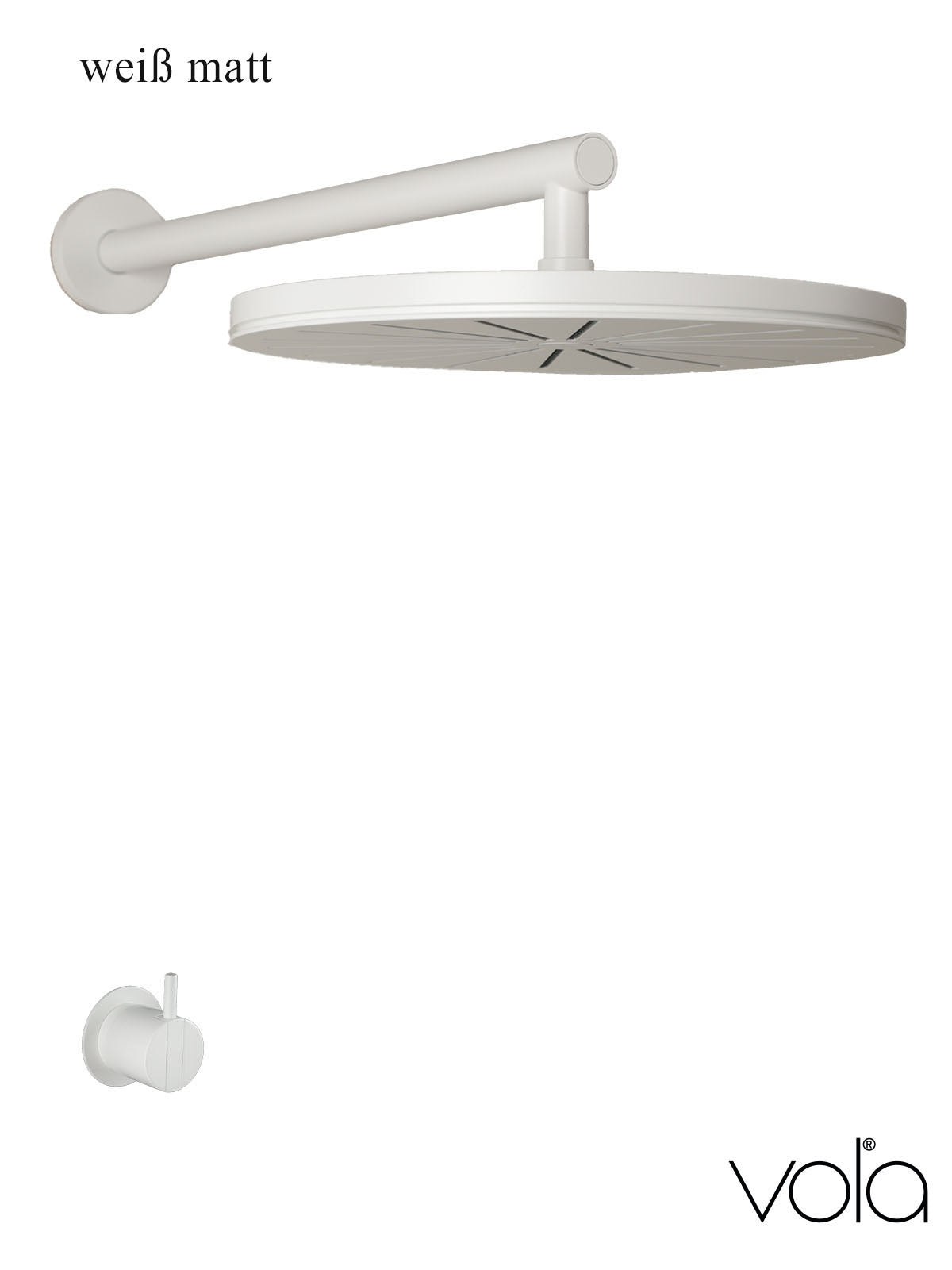 Duscharmatur weiß Vola 2261