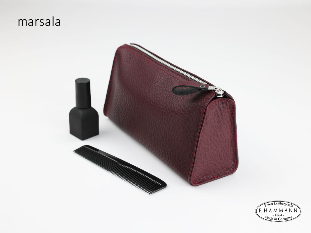 Kleine Schminktasche weinrot marsala