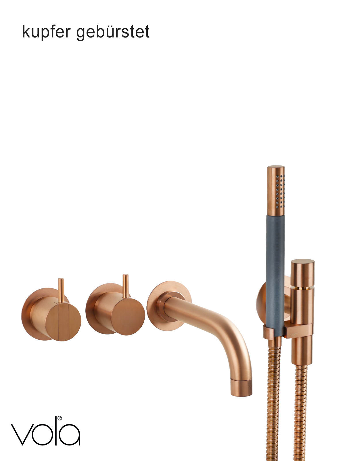 Vola Badewannenarmatur 2411C-071-64 kupfer