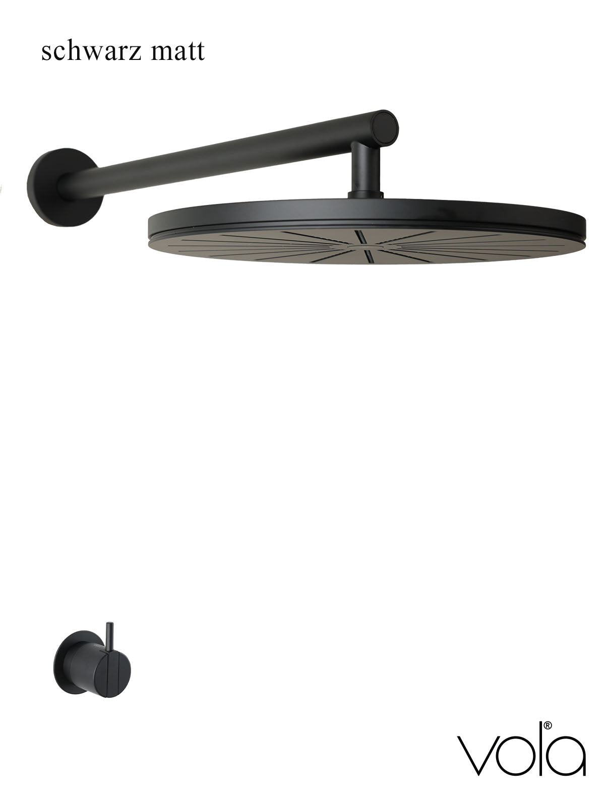Duscharmartur Vola 2261 schwarz