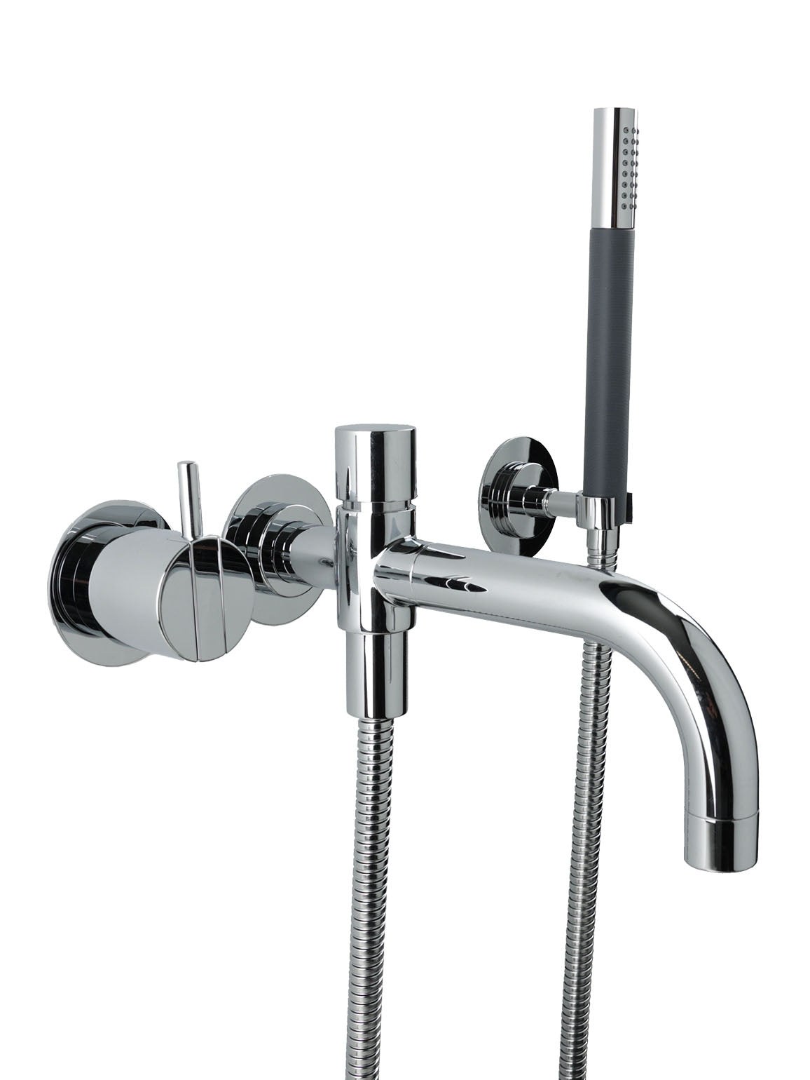 Wannenarmatur mit Handbrause Vola 2141DT8-16 chrom