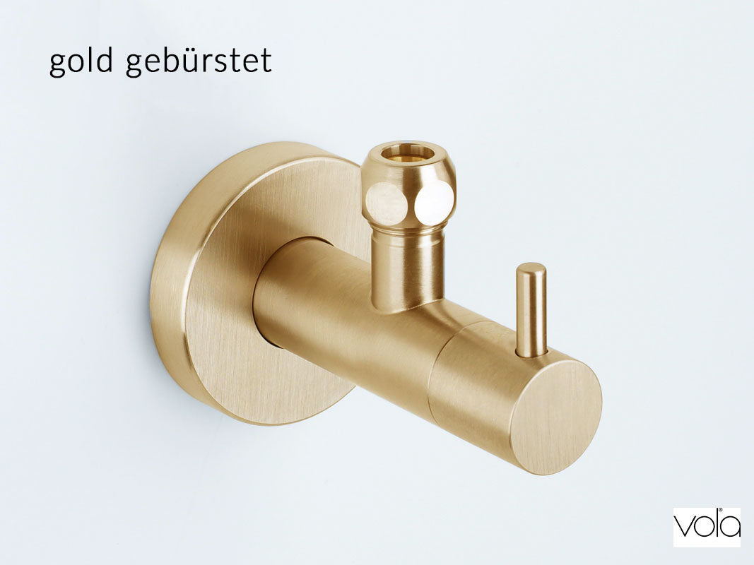 Eckventil Vola S10-70 gold