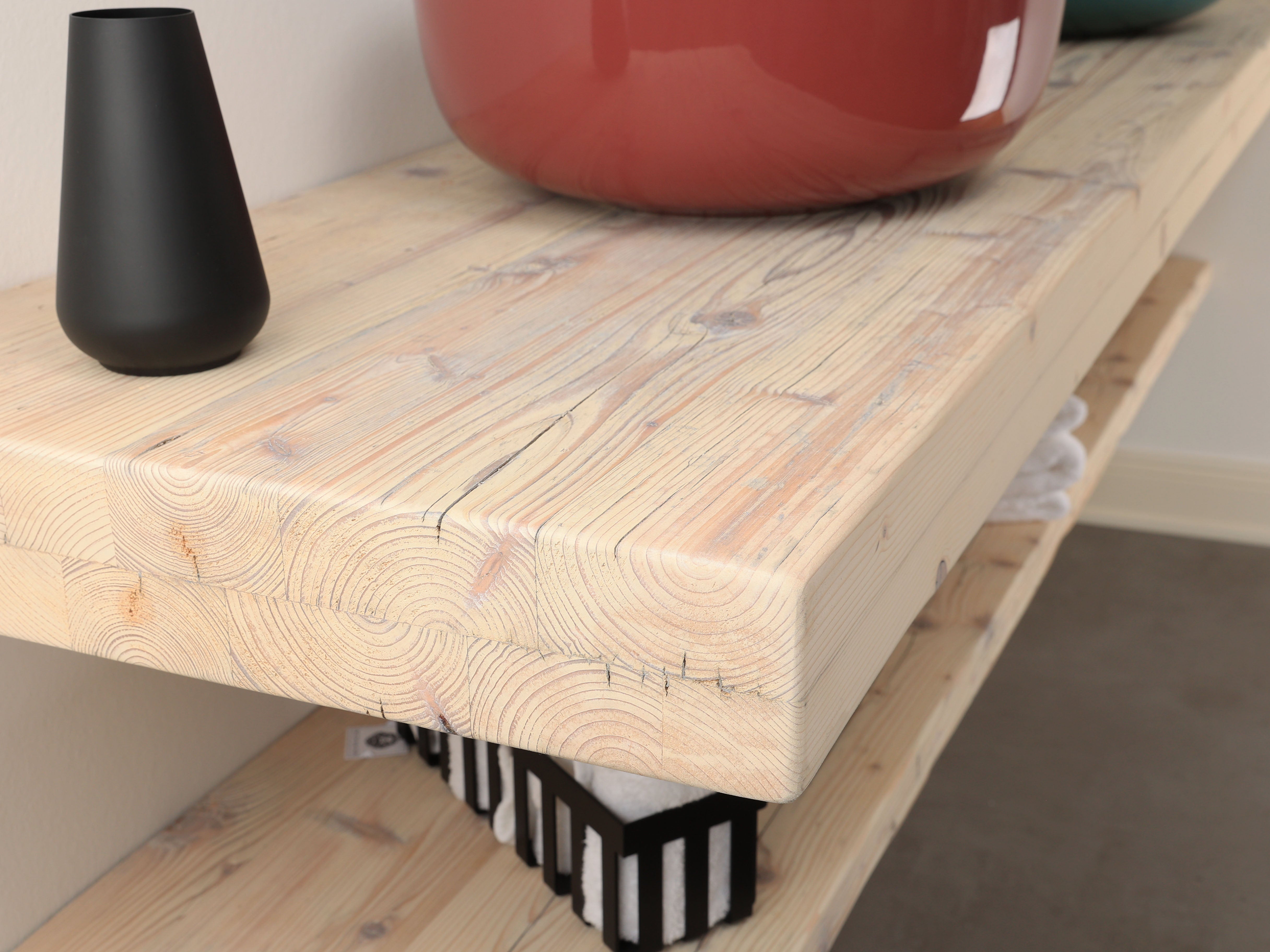 Altholz Waschtischplatte bis 55 x 200 cm