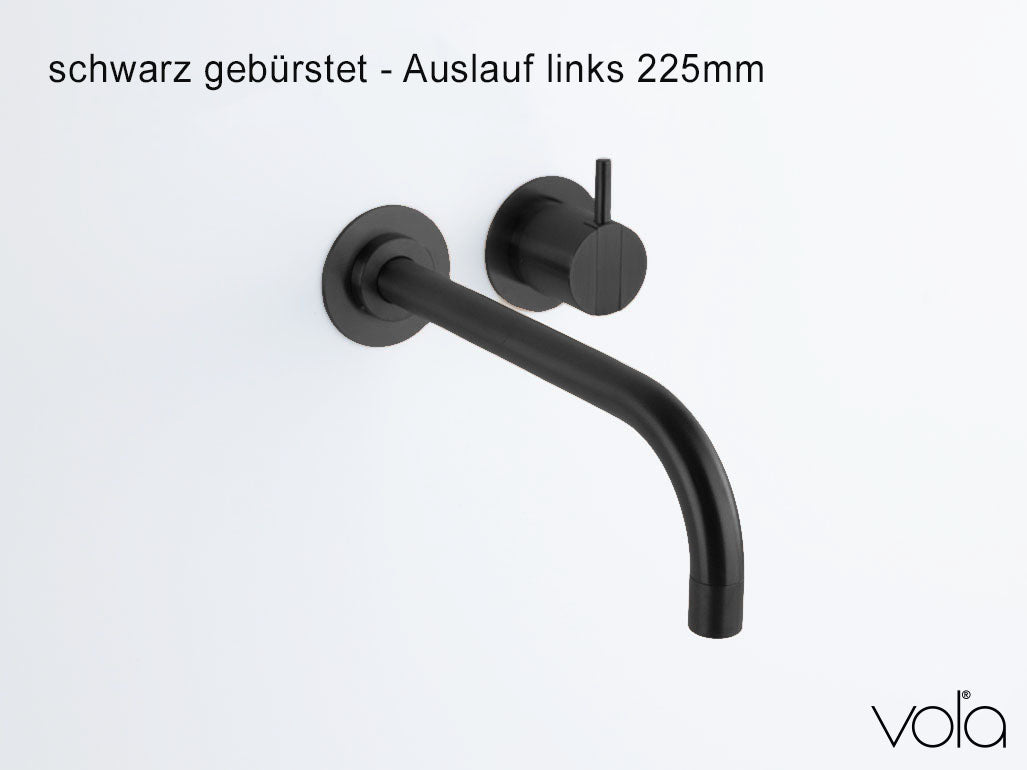 VOLA 121x schwarz gebürstet
