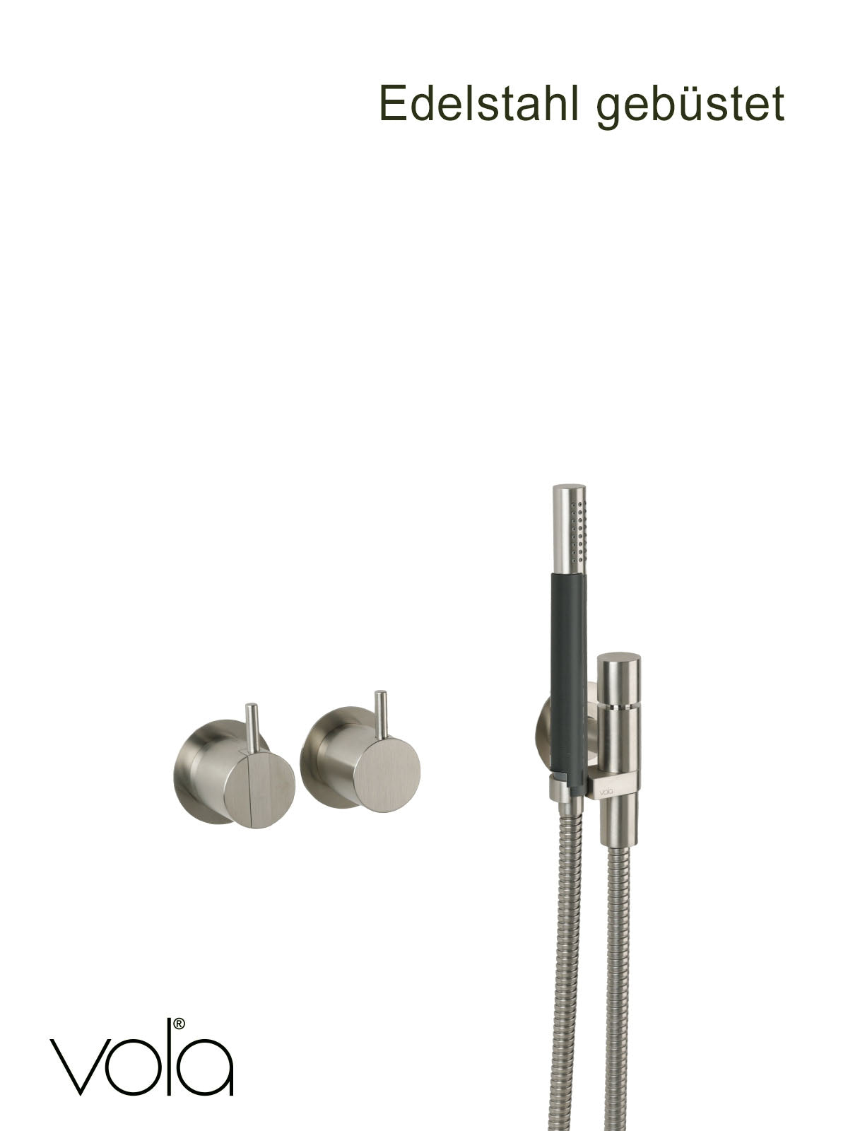 Vola 2471-40 Edelstahl gebürstet