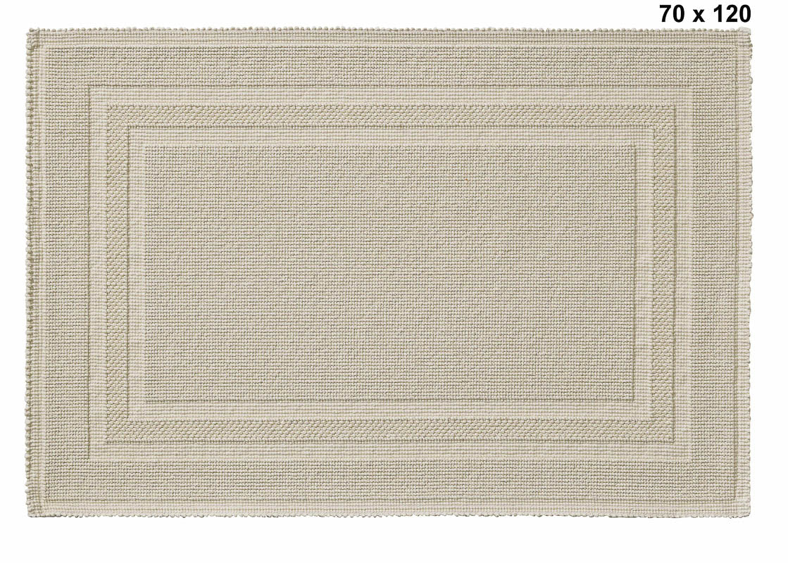 Badteppich RHOMTUFT Grace 70x120 cm stone