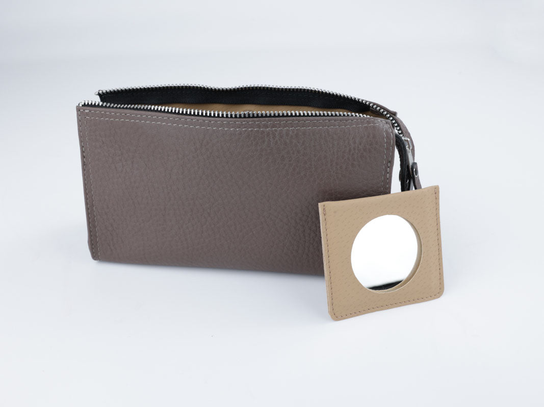 Kosmetiktasche mit Spiegel - nimbus