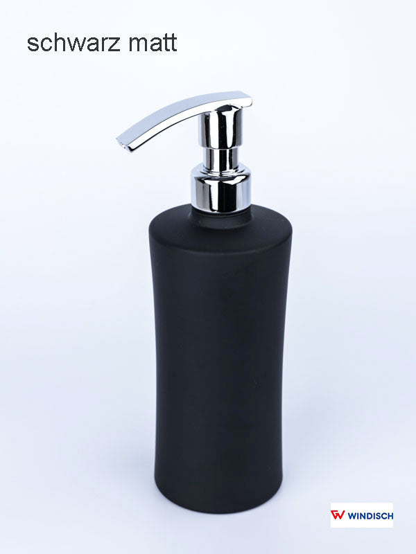 Glasseifenspender WINDISCH schwarz - chrom