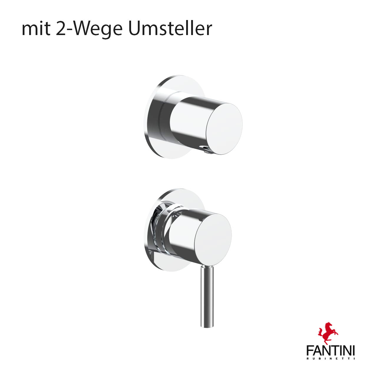 Fantini Einheblmischer mit 2 Wege Umsteller chrom