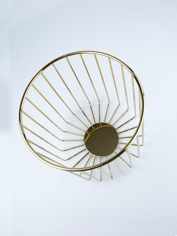 Metallkorb gold