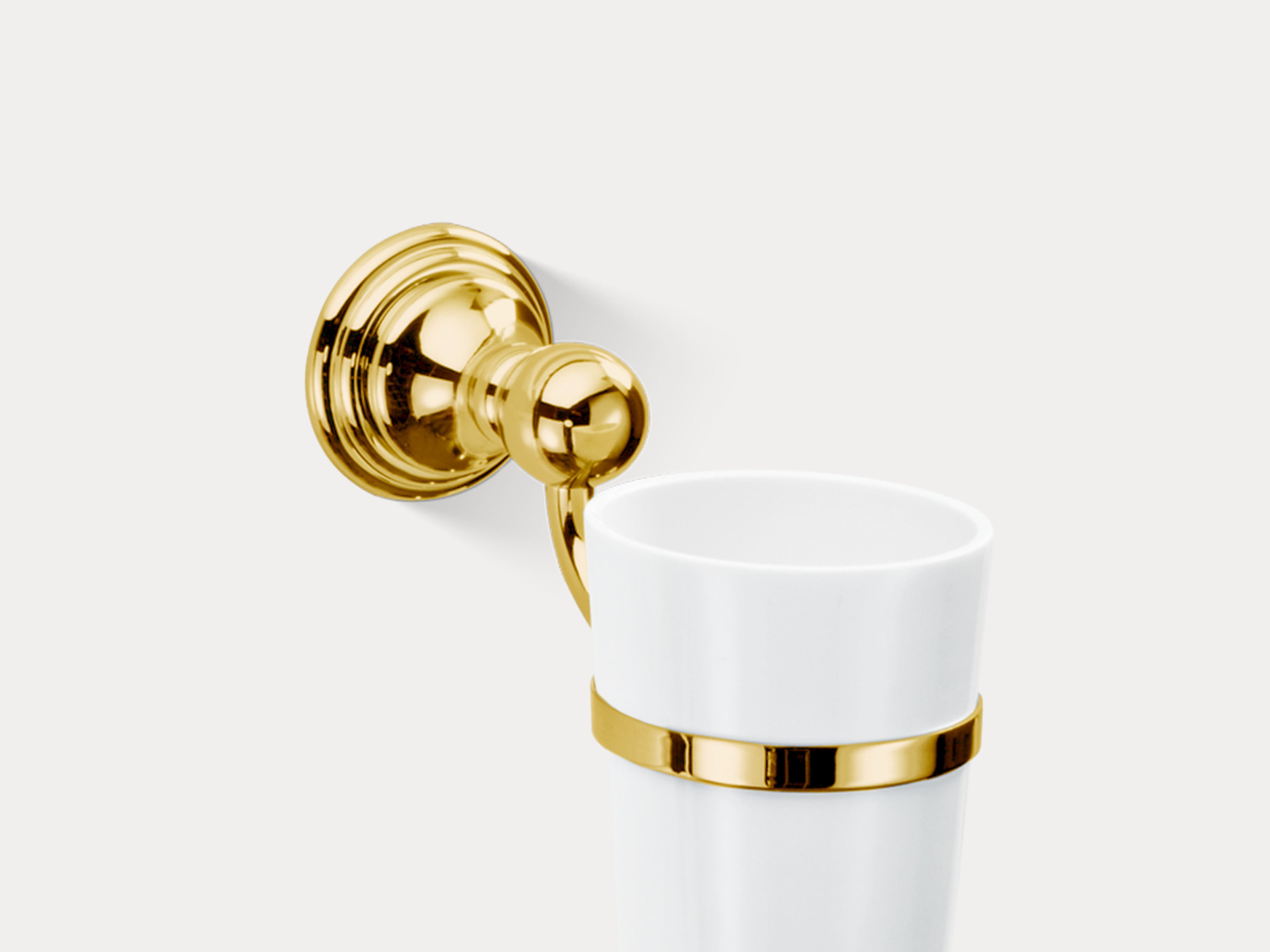 Zahnputzbecher gold Porzellan