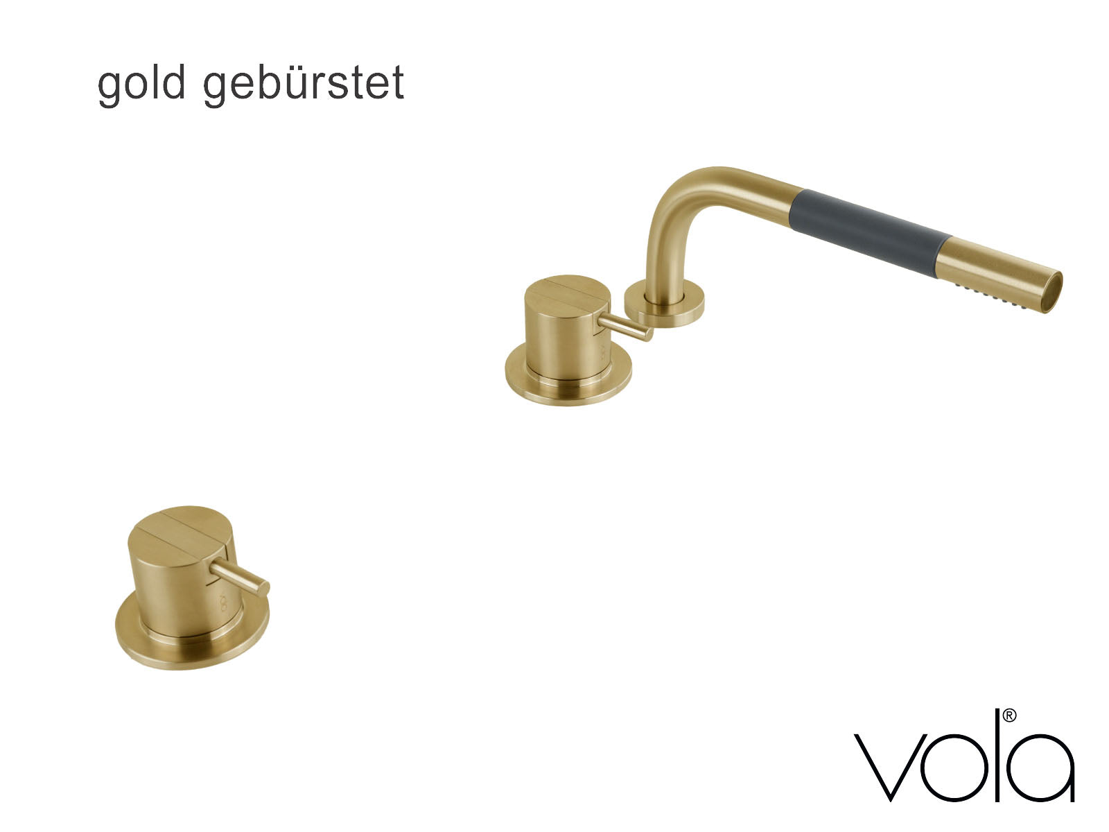 Vola SC3-70 gold gebürstet