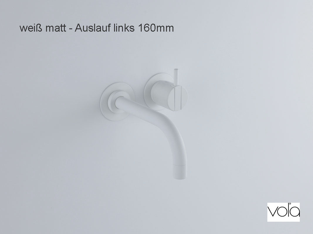 Wandarmatur VOLA 111x weiß