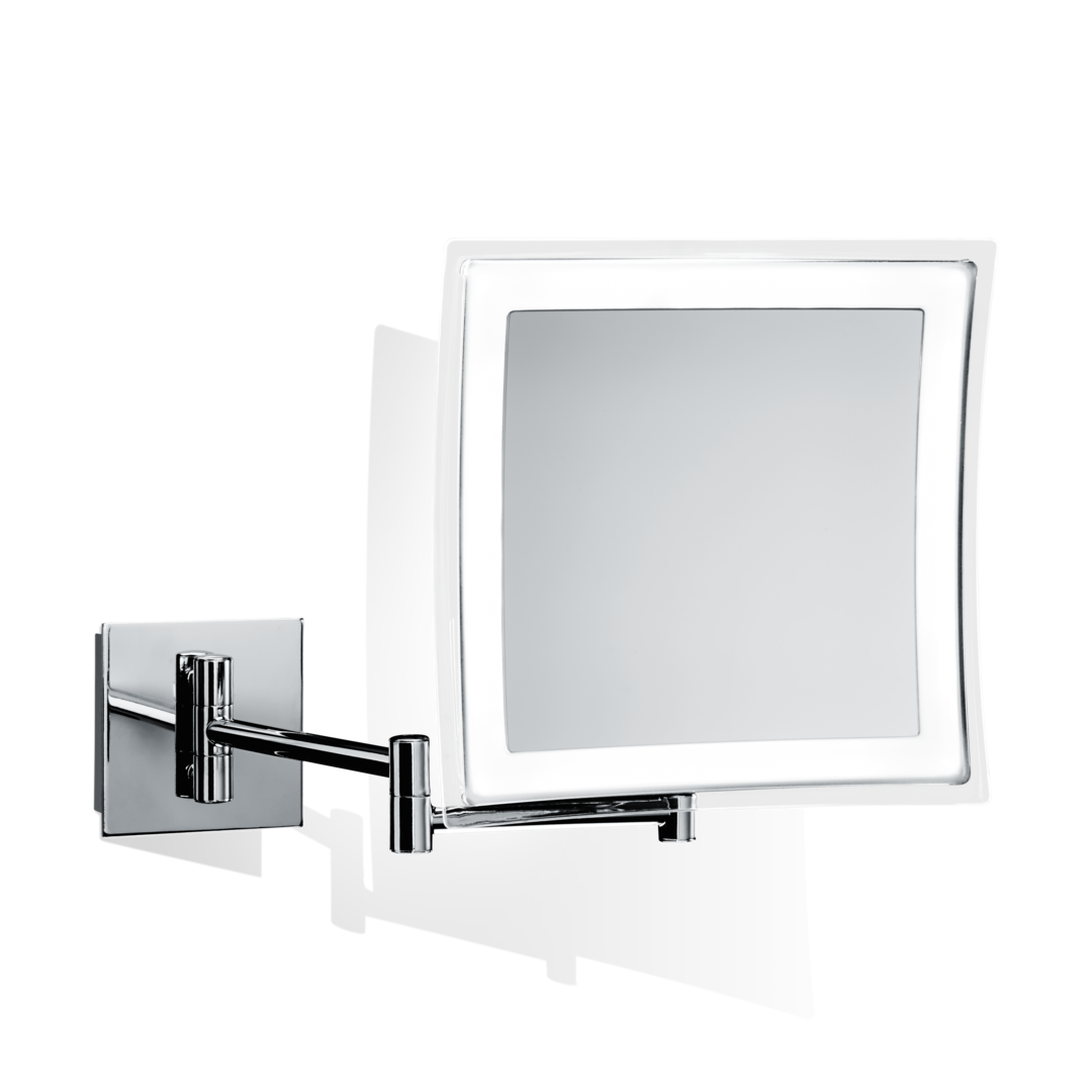 Battery LED 5X Wall Cosmetic Mirror BS 84 - Chrome