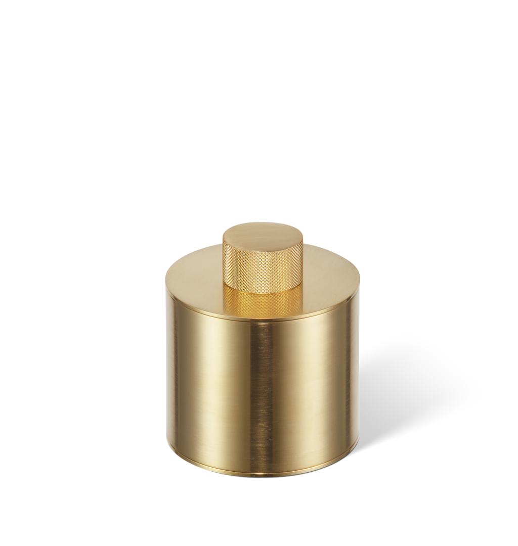 Gold Matt 24 Karat Wattestäbchen- und Tampon-Behälter, von Decor Walther. Erhöhen Sie den Luxus Ihres Badezimmers mit Produkten von DasFeineBad