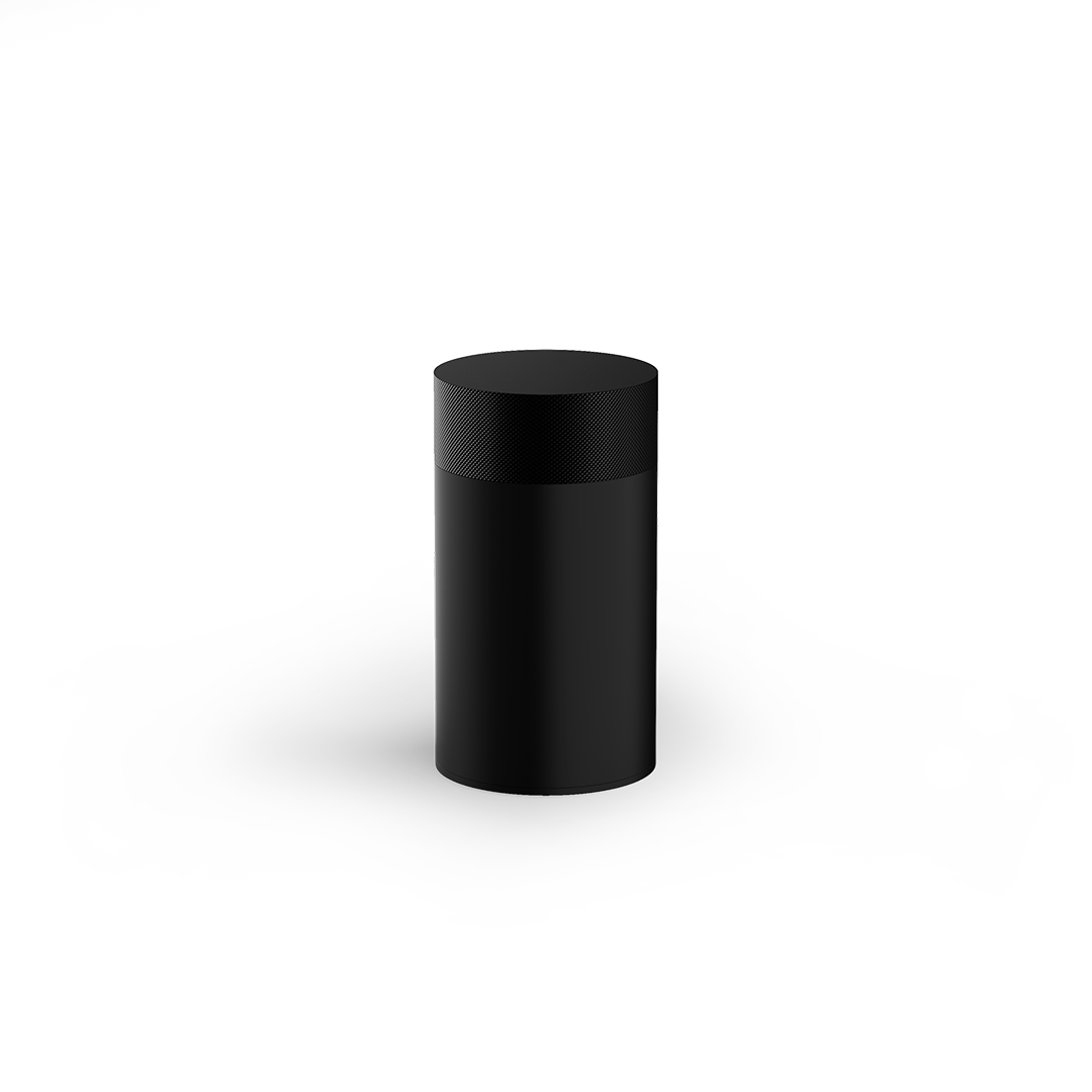 Kosmetikorganizer-Set in Schwarz Matt von Decor Walther, bietet elegante Aufbewahrungslösungen für Badezimmerutensilien, unterstreicht ein modernes Design