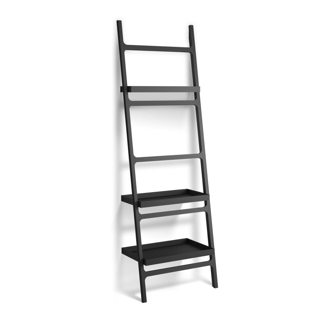 STONE Black HTLA towel ladder matt black