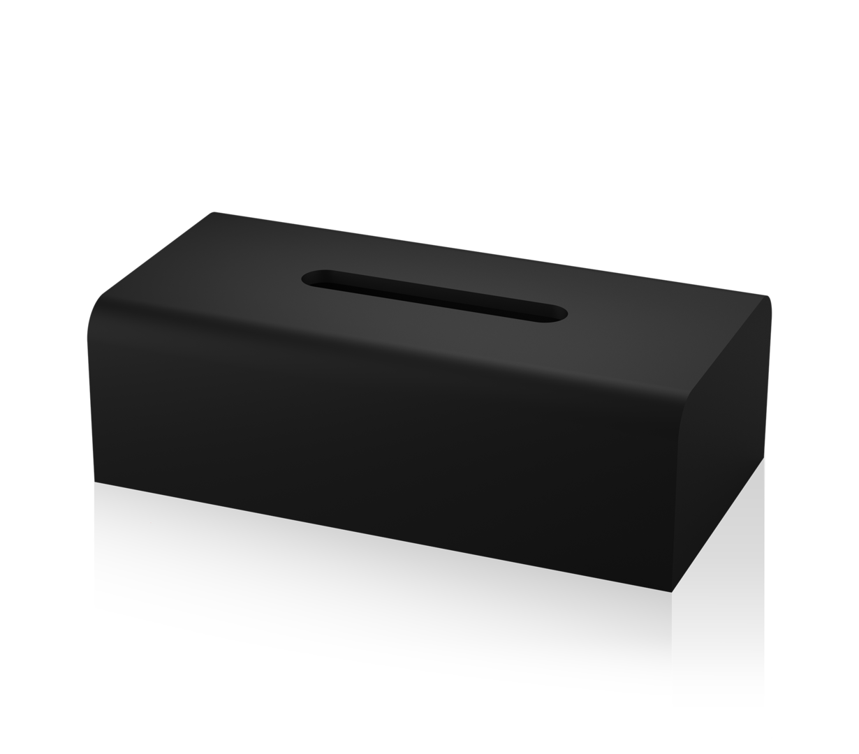 STONE Black KB paper towel box matt black