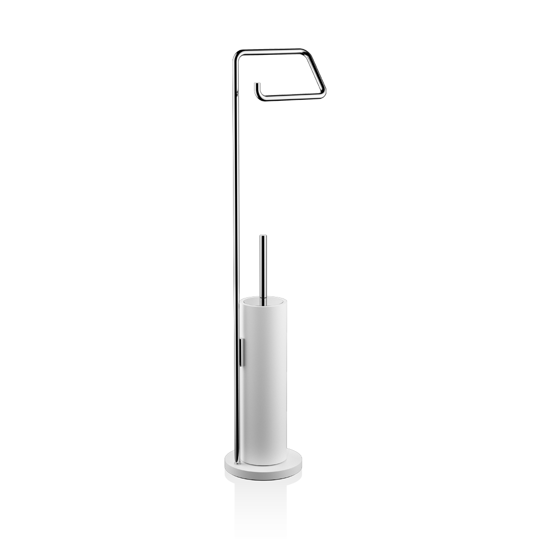 Toilet brush with paper holder Stone SBK