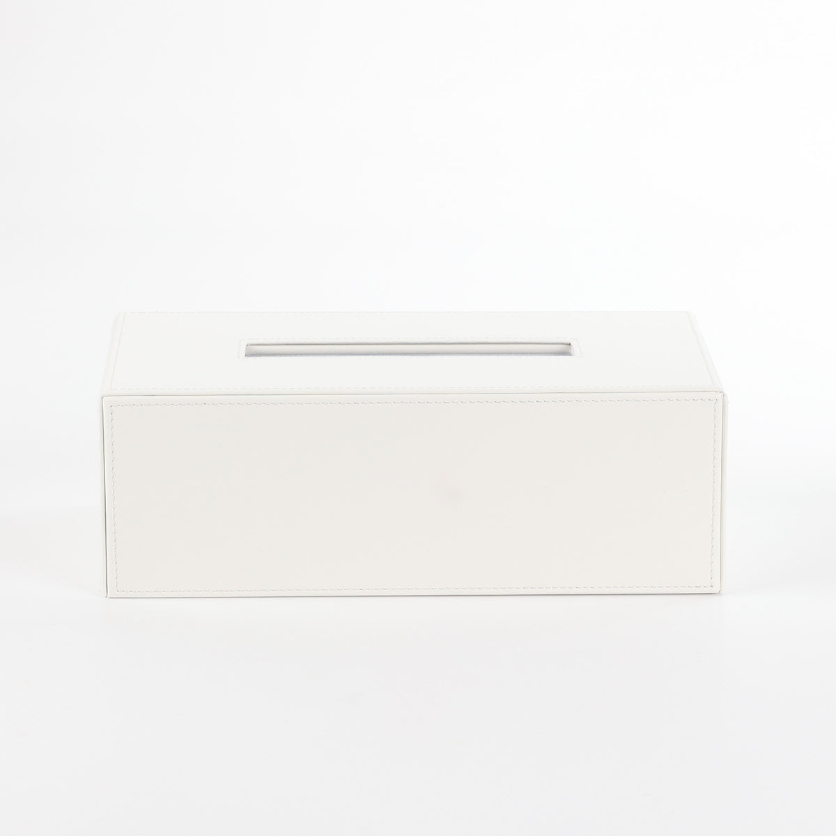 Decor Walther Brownie KB 40 rechteckige Papiertuchbox in Weiß, veganes Kunstleder 
