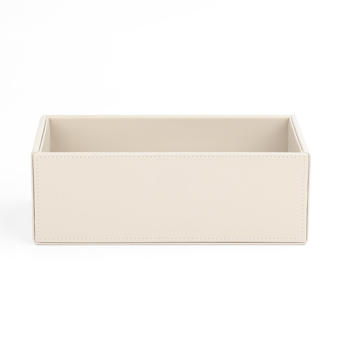 Decor Walther Brownie BOD2, mittelgroßer  Utensilienbehälter, wasserabweisendes veganes Kunstleder in Sandbeige, Praktische Bad-Aufbewahrung
