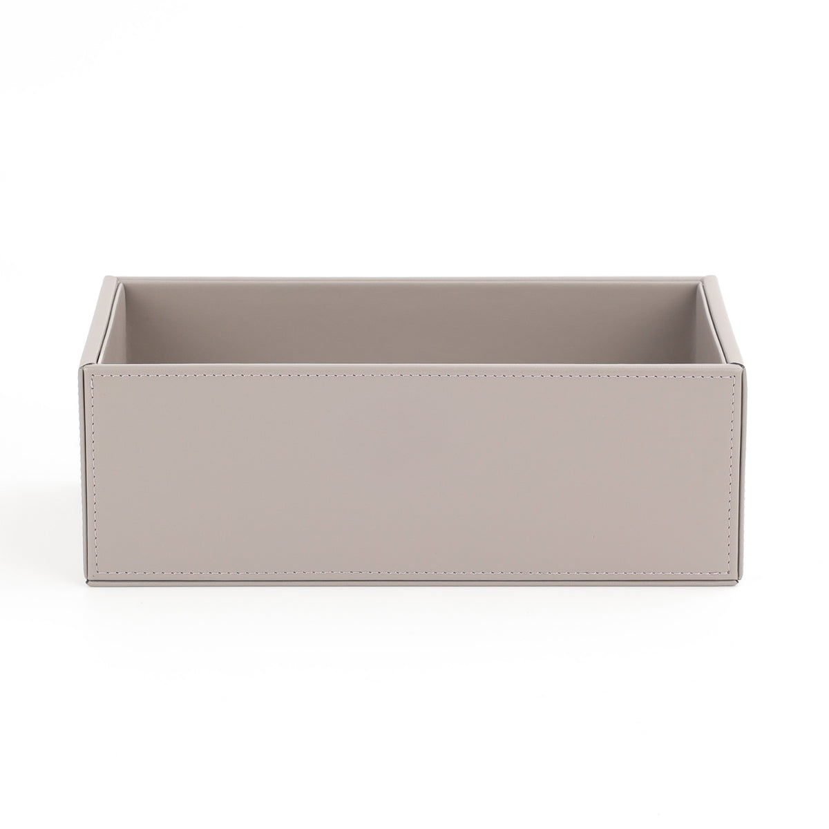 Decor Walther Brownie BOD2, mittelgroßer  Utensilienbehälter, wasserabweisendes veganes Kunstleder in Taupe, Praktische Bad-Aufbewahrung