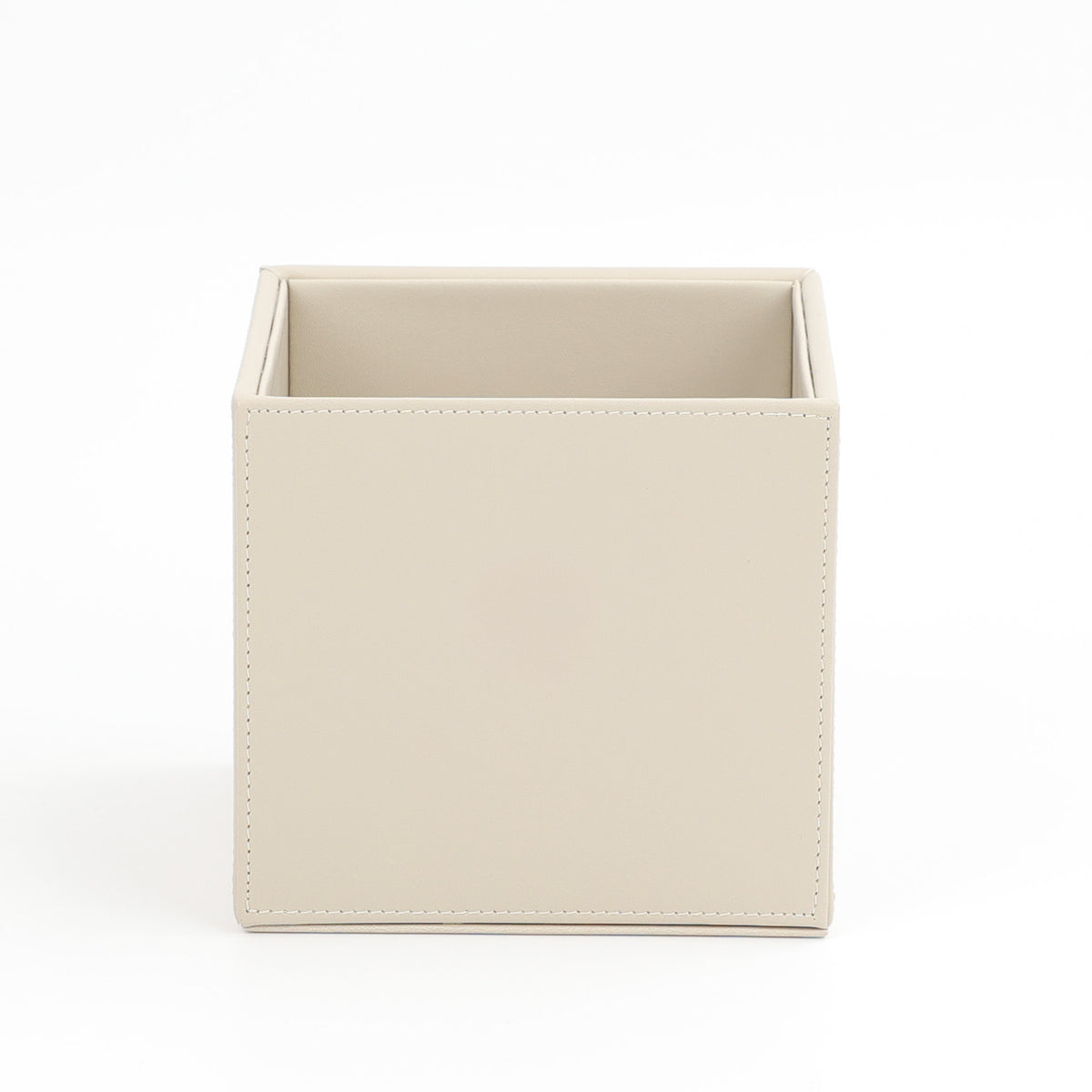Decor Walther Brownie Utensilienbehälter BOD1 in Sanbeige, veganes Kunstleder, wasserfest, stilvoller Bad-Organizer