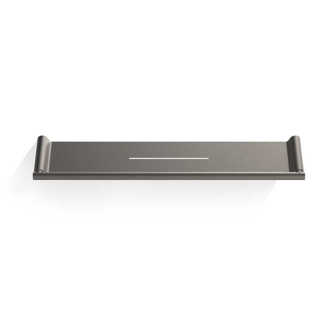 MK ABL40 Duschablage in Dark metal matt – reduziertes Design mit Tiefe und Charakter