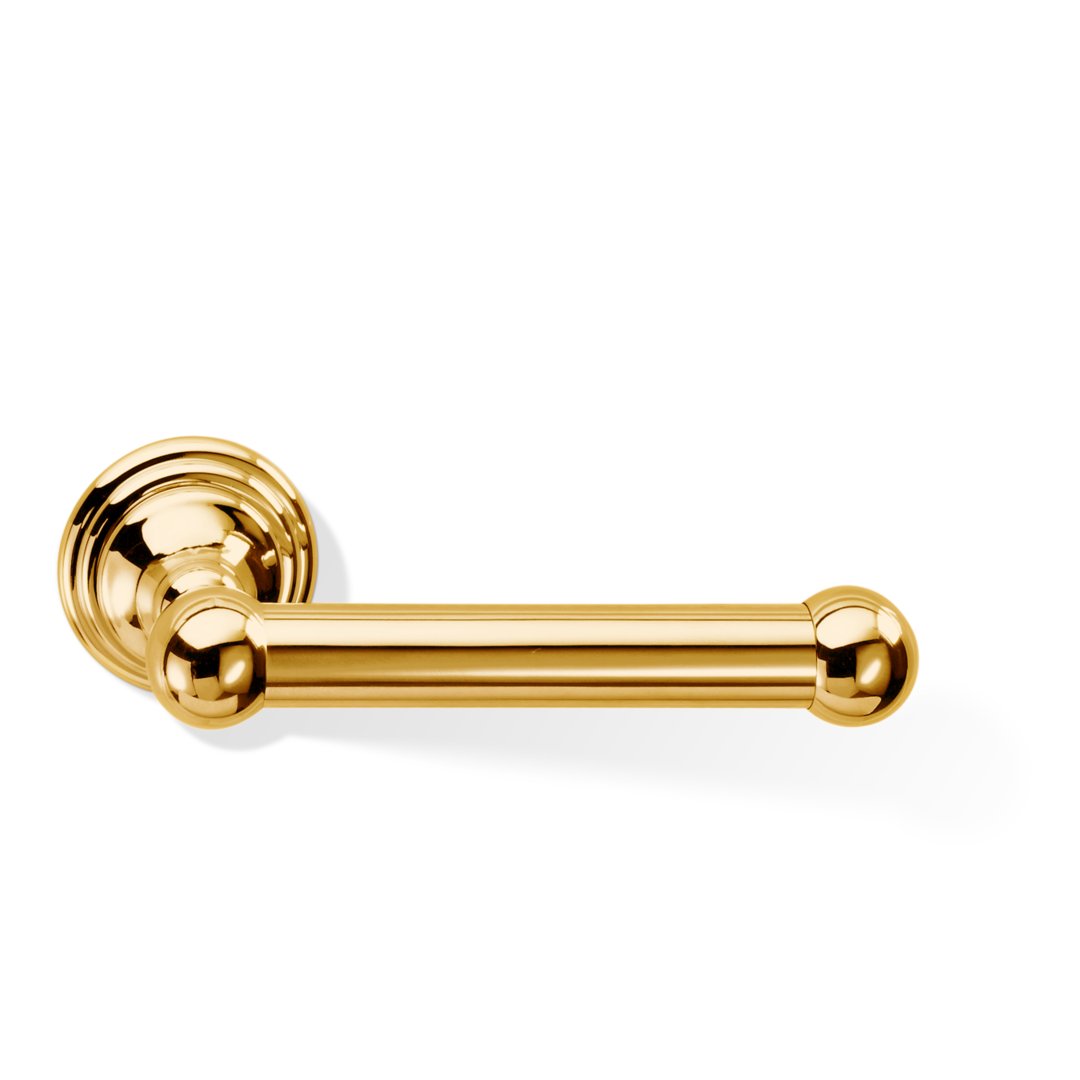 Luxuriöser Toilettenpapierhalter CL TPH1 in Gold – hochwertiger Wandhalter aus massivem Messing im edlen Classic-Stil.
