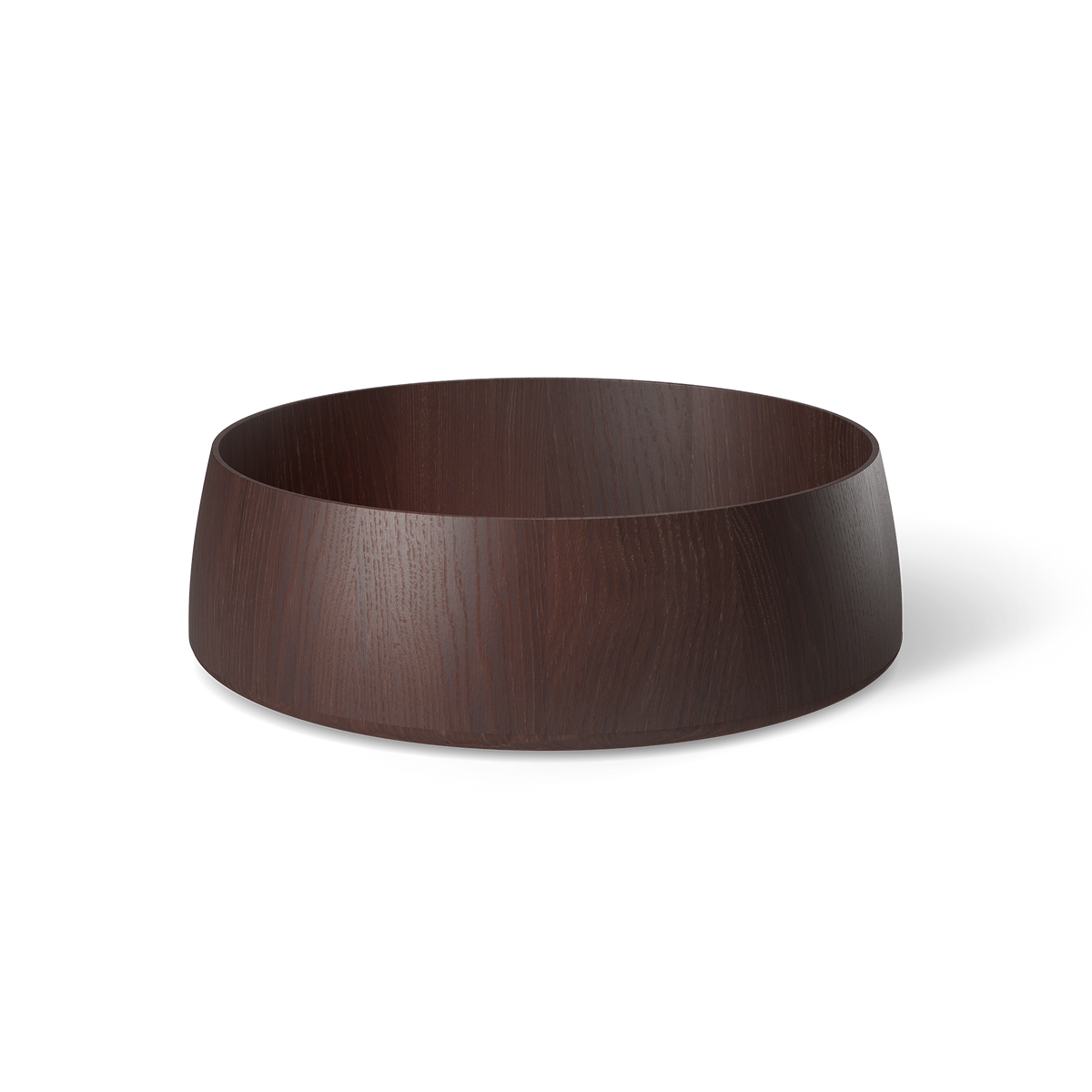 Decor Walther ONYO BOWL Dekoschale aus dunklem Eschenholz mit sichtbarer Holzstruktur und sanft gerundeter Form, hochwertige Holzschüssel für Badaccessoires und kleine Utensilien, Artikelnummer 0691390