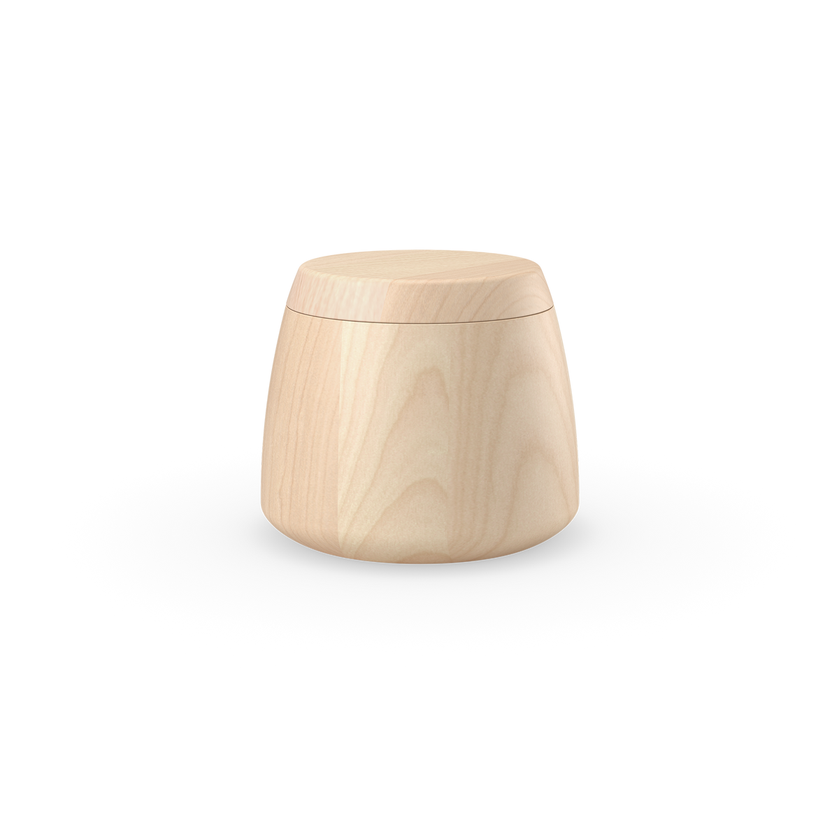 Decor Walther ONYO DMDS Aufbewahrungsdose aus hellem Ahornholz mit passendem Deckel und natürlicher Holzmaserung, ideal für Wattepads und kleine Badutensilien, Artikelnummer 0690147