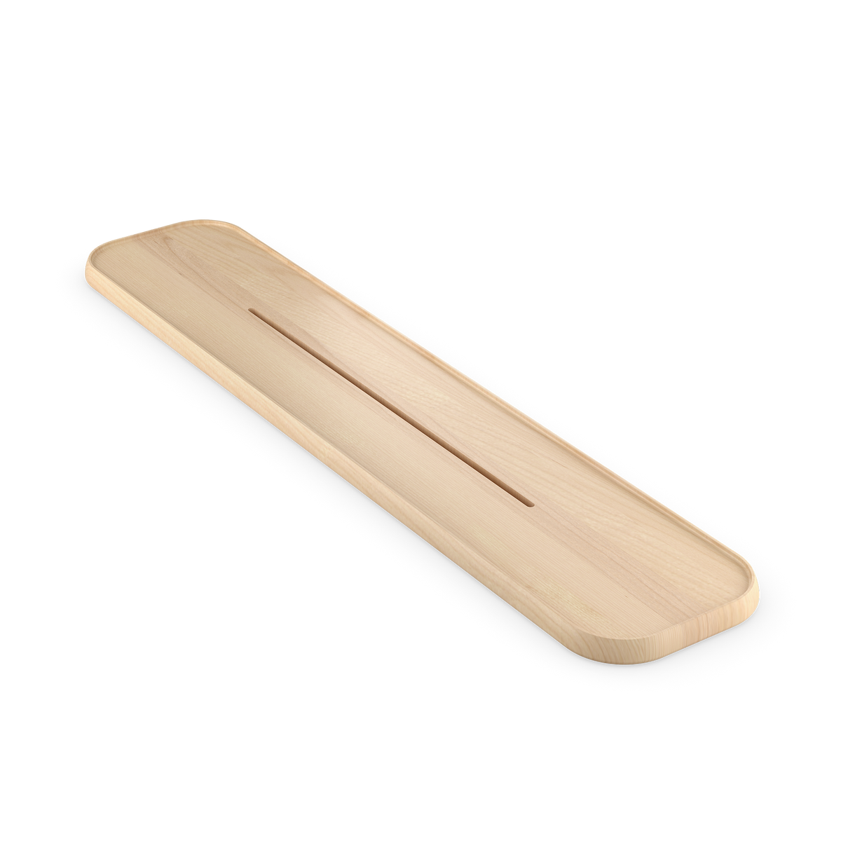 Decor Walther ONYO WA Wandablage aus hellem Ahornholz natur mit sanft gerundeten Formen und wasserabweisender Oberfläche für Badezimmer und Wohnbereiche