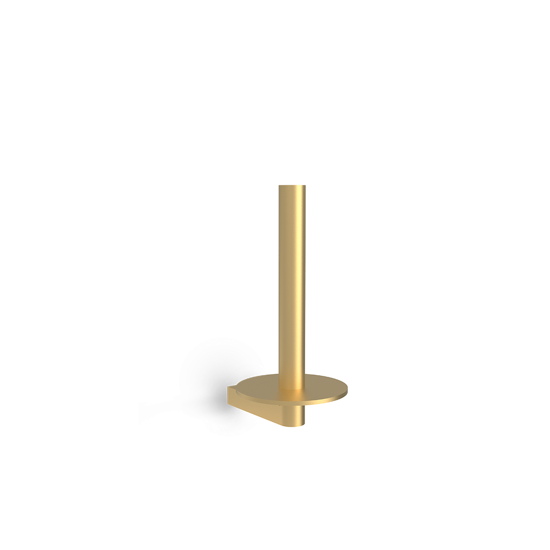 Decor-Walther SOHO ERH Ersatzrollenhalter aus massivem Messing in Gold matt PVD zur stilvollen Aufbewahrung einer Ersatzrolle, Artikelnummer: 0680382