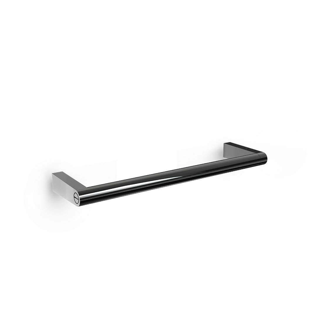 Decor-Walther SOHO HTE Handtuchstange 30 cm aus massivem Messing in Schwarz Chrom matt PVD für moderne Designbäder, Artikelnummer: 0680558