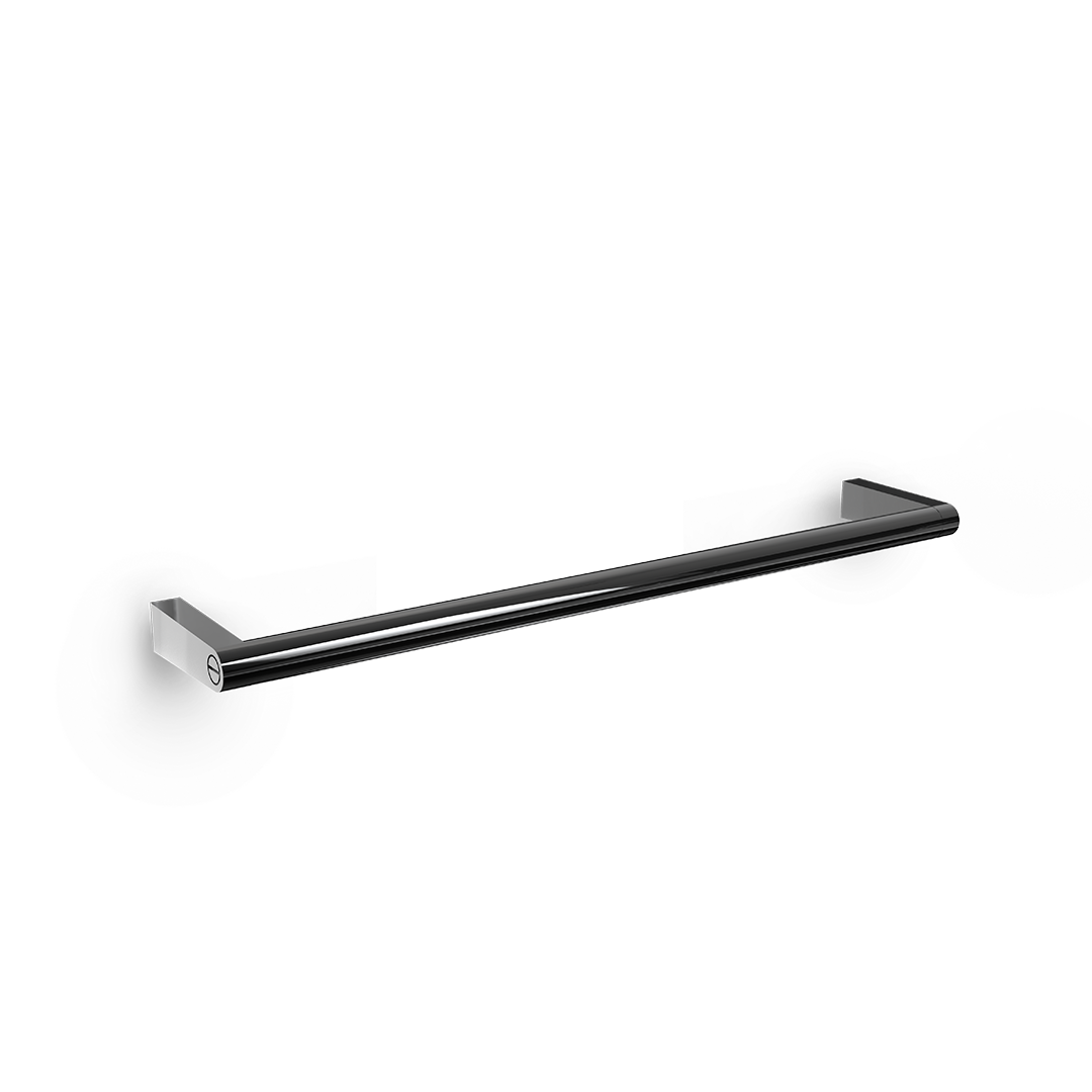 Decor-Walther SOHO HTE Handtuchstange 45 cm aus massivem Messing in Schwarz Chrom matt PVD für moderne Designbäder, Artikelnummer: 0680658