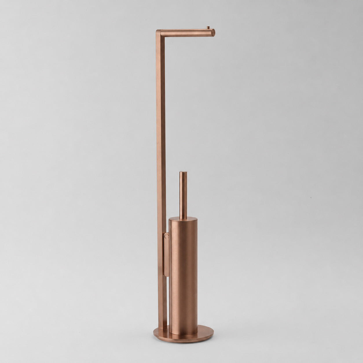 Decor-Walther SOHO SBK Standbürstengarnitur aus massivem Messing in Kupfer matt PVD mit sichtbaren Verschraubungen und urbanem Design, Artikelnummer: 0681515