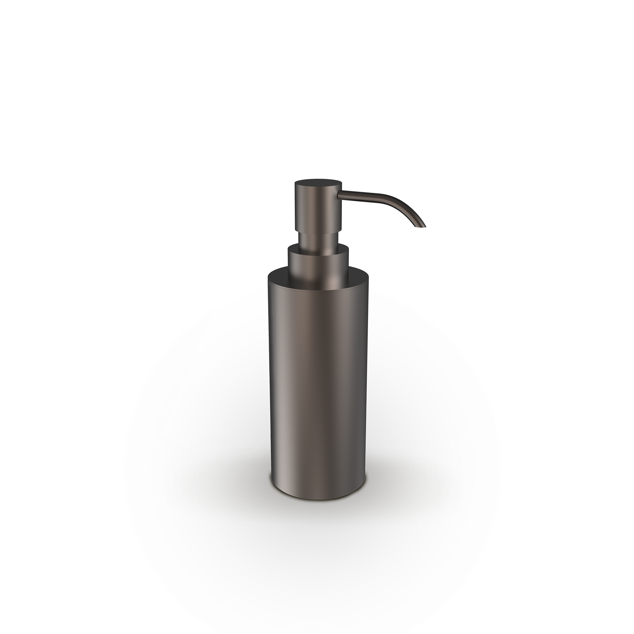 Decor-Walther SOHO SSP Standseifenspender aus Messing und Edelstahl in Dark Metal matt PVD mit urbanem Design und 170 ml Füllmenge, Artikelnummer: 0680959