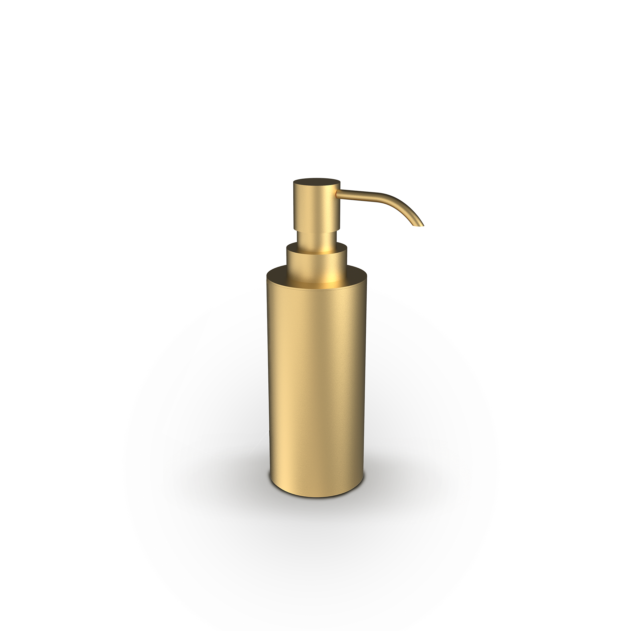 Decor-Walther SOHO SSP Standseifenspender aus Messing und Edelstahl in Gold matt PVD für Flüssigseife mit 170 ml Füllmenge, Artikelnummer: 0680982