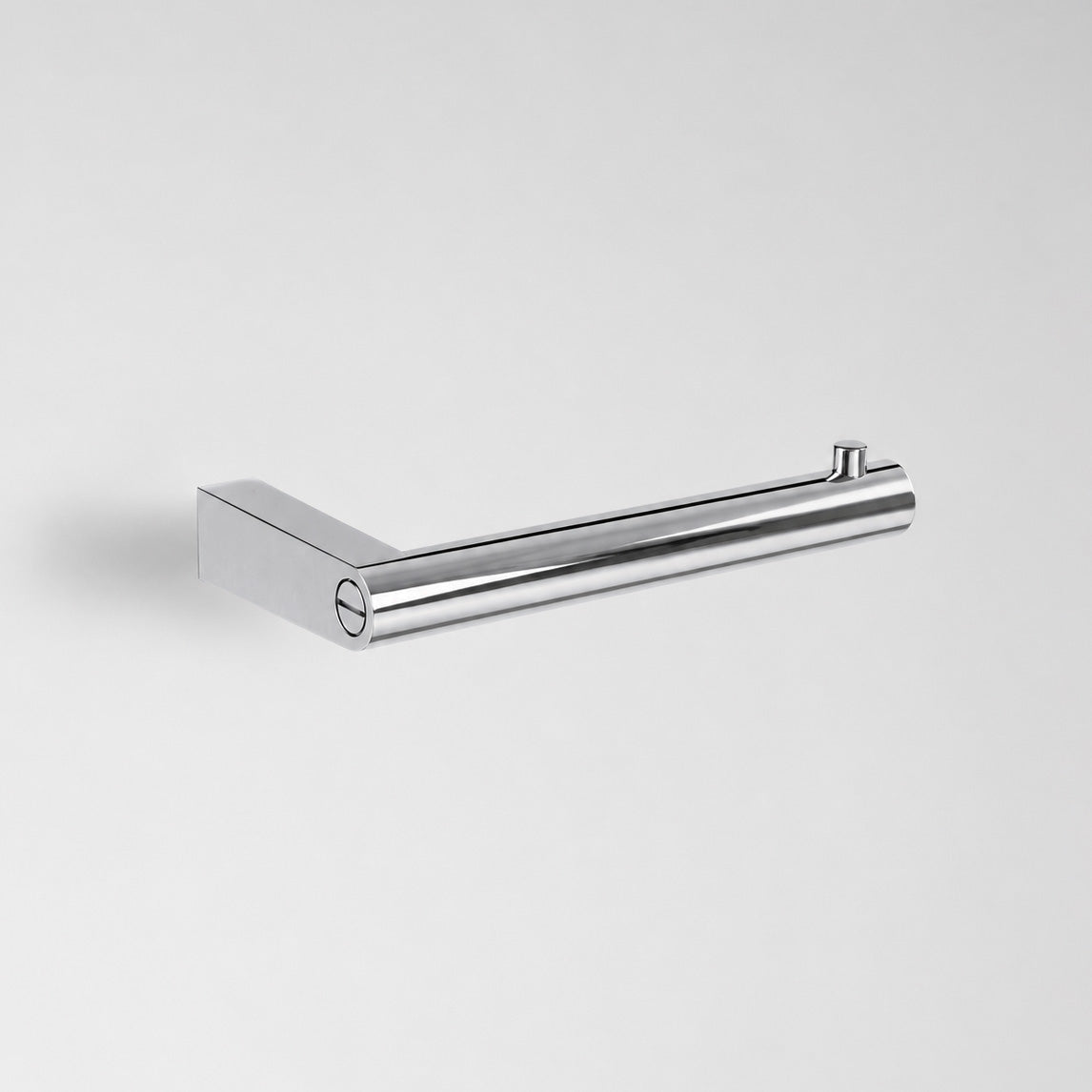 Decor-Walther SOHO TPH Toilettenpapierhalter aus massivem Messing in Chrom zur Wandmontage mit markanten Schraubdetails und urbanem Design, Artikelnummer: 0680200