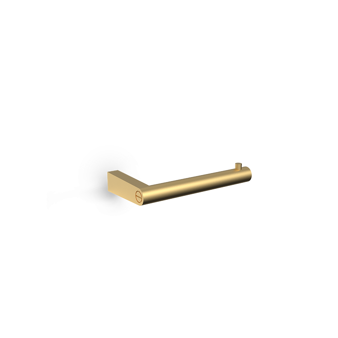 Decor-Walther SOHO TPH Toilettenpapierhalter aus massivem Messing in Gold matt PVD, hochwertiger WC Papierhalter zur Wandmontage, Artikelnummer: 0680282