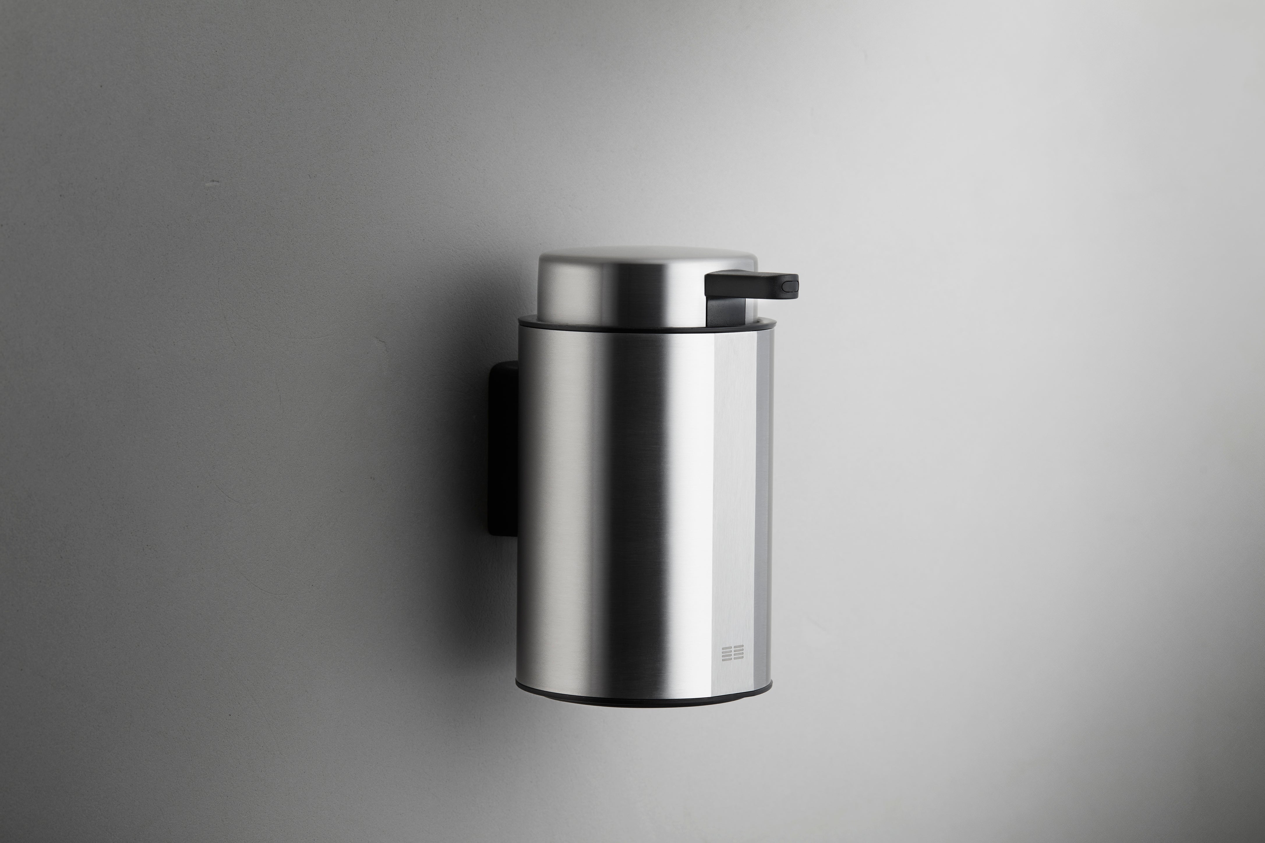 Unidrain Reframe wall soap dispenser - brushed stainless steel