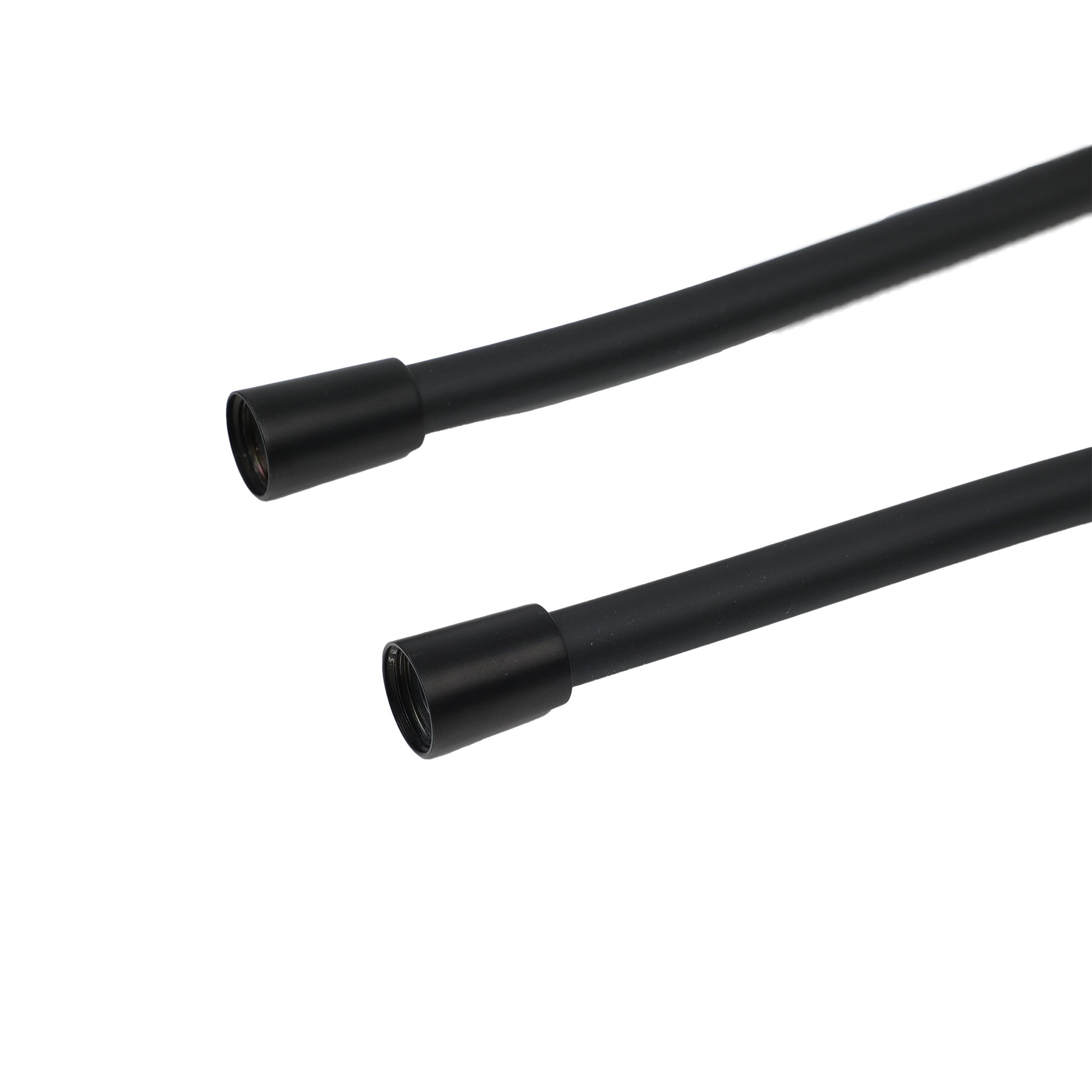 Fantini Brauseschlauch-150cm-Detailansicht beider Enden-Deep Black