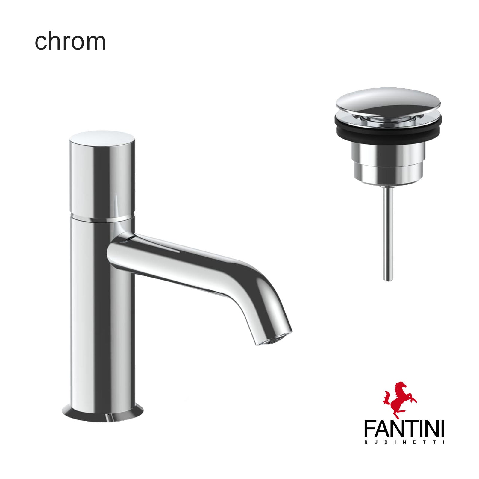 Waschtischmischer Fantini Nostromo 50 02 E904F chrom