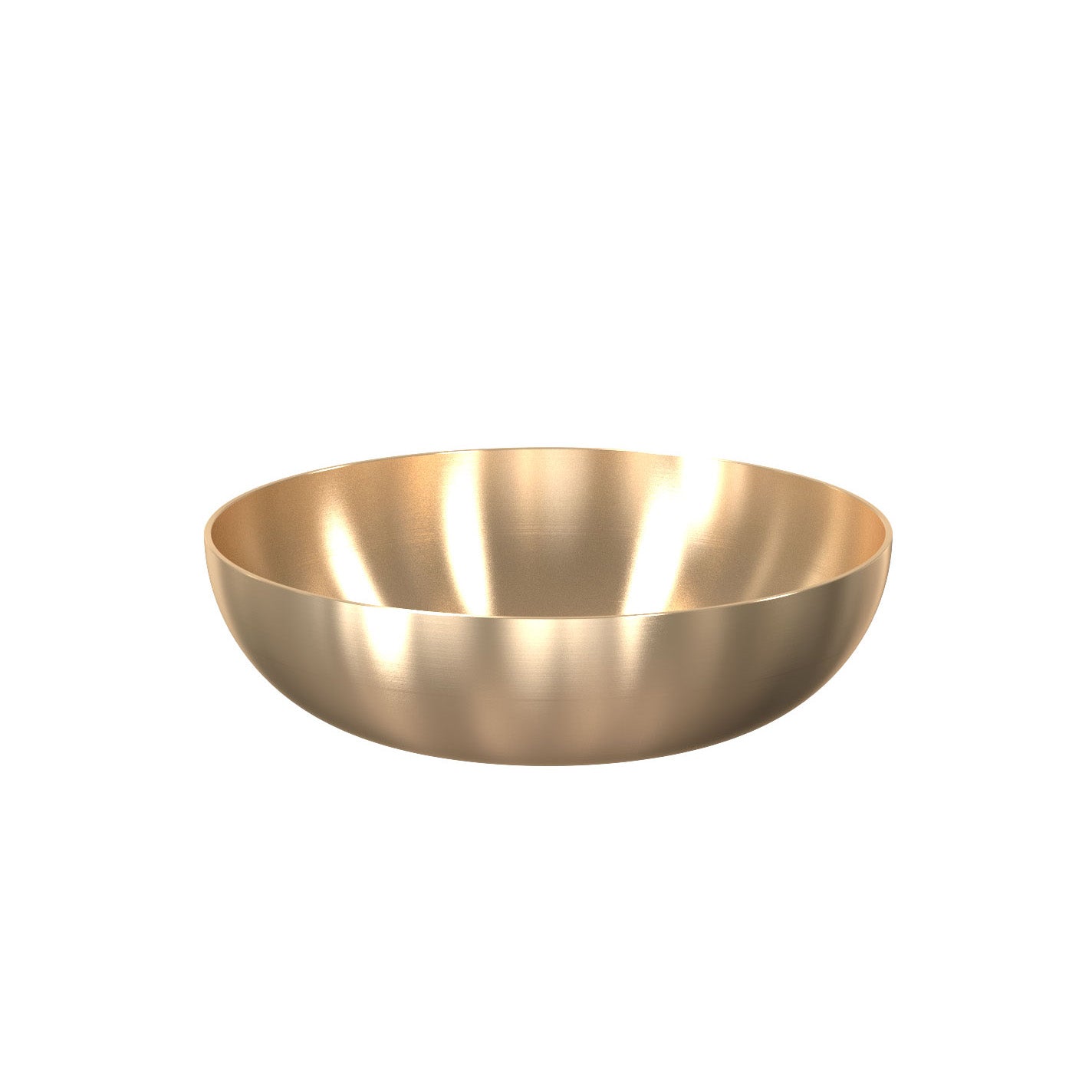 Exklusive Schale in gebürstetem Gold – dekoratives Wohnaccessoire im skandinavischen Design.
