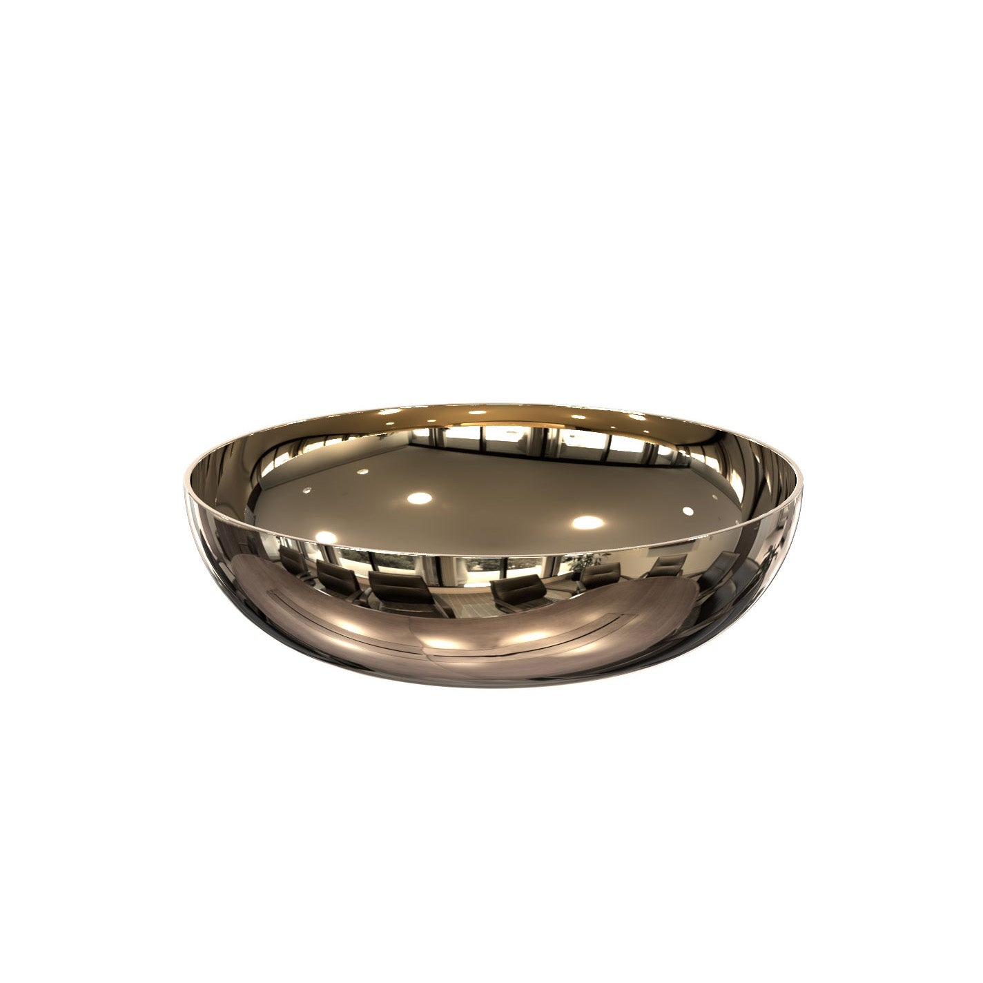 Luxuriöse Schale in poliertem Gold – edle Ablage für Seifen oder kleine Accessoires.