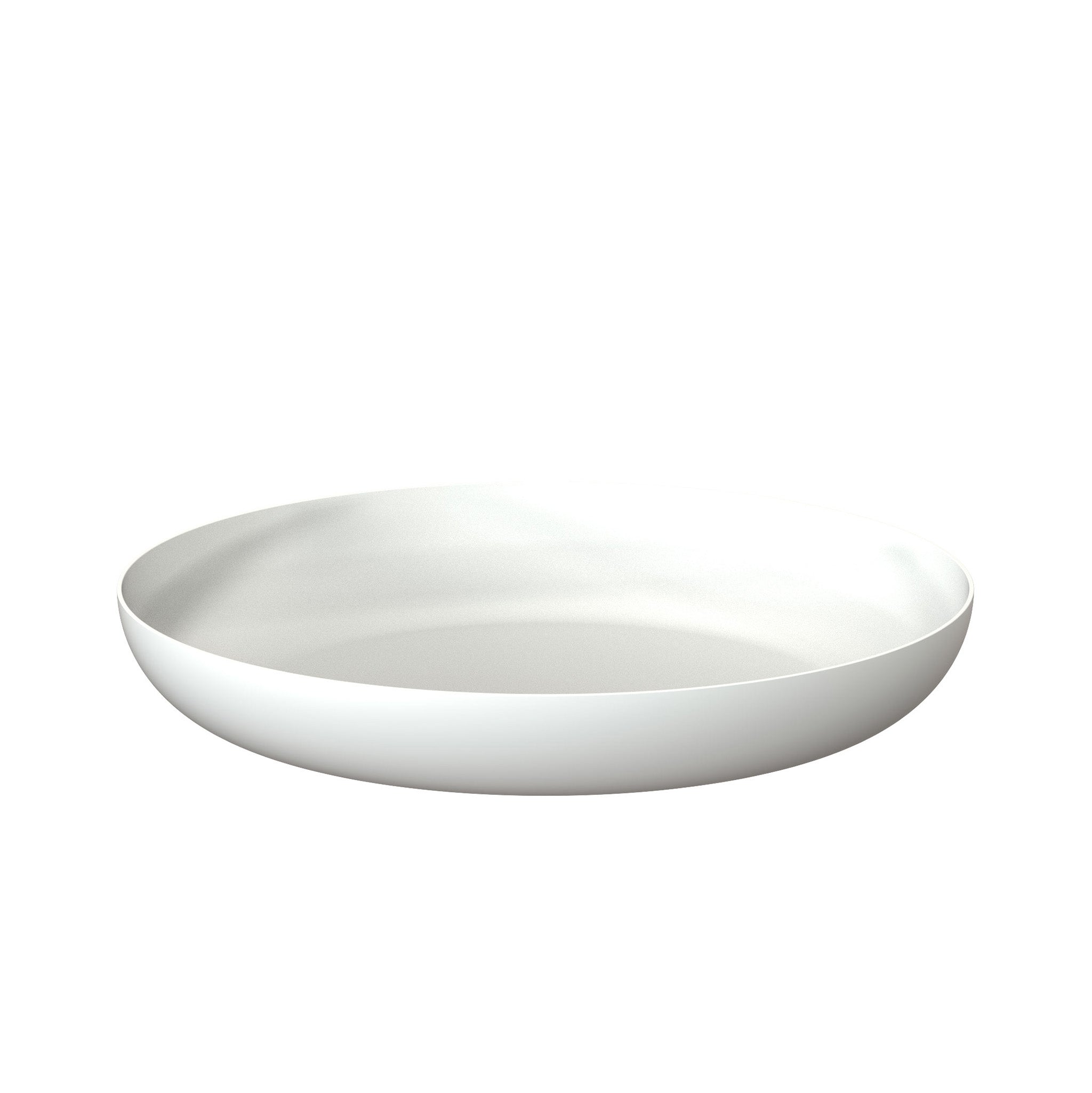 Schlichte Schale in Weiß matt – modernes Wohnaccessoire für Bad oder Schlafzimmer.