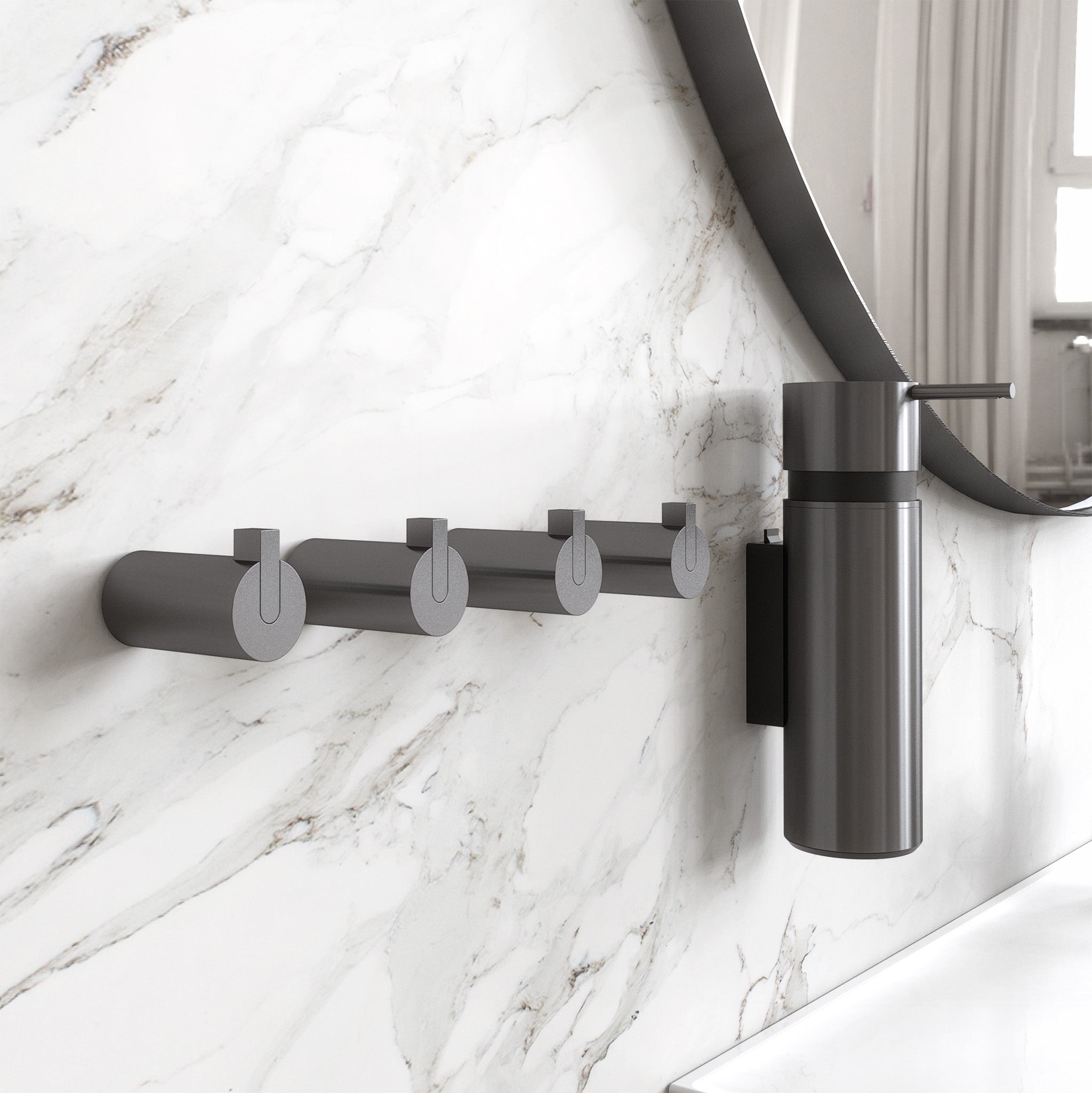 Large towel hooks set of 2 NOVA2 1901-2