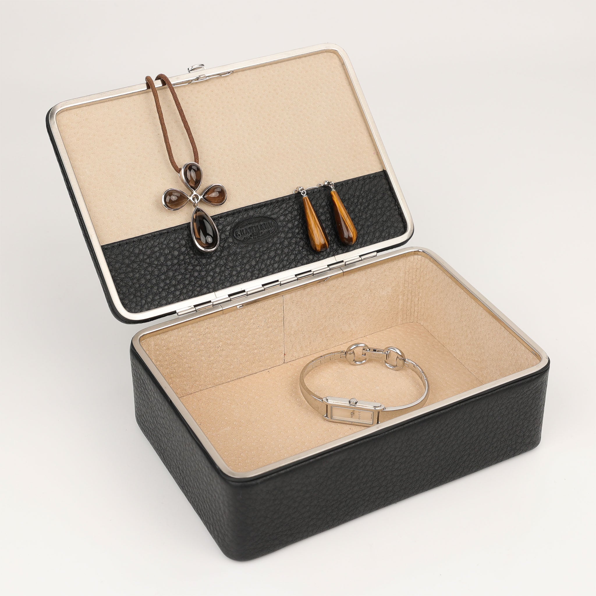 boîte à bijoux en cuir M