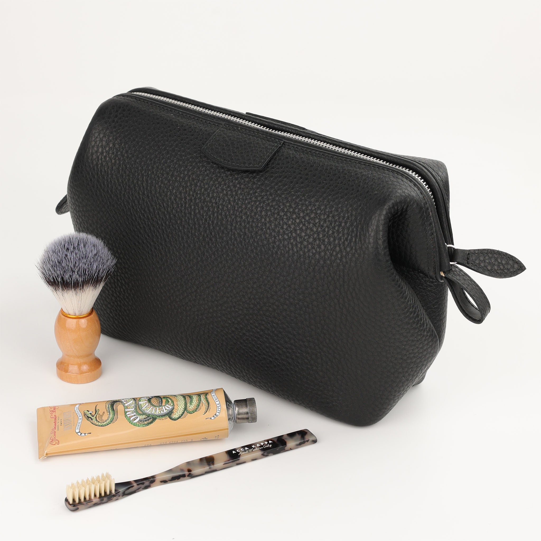 Trousse de toilette en cuir Mousetrap L