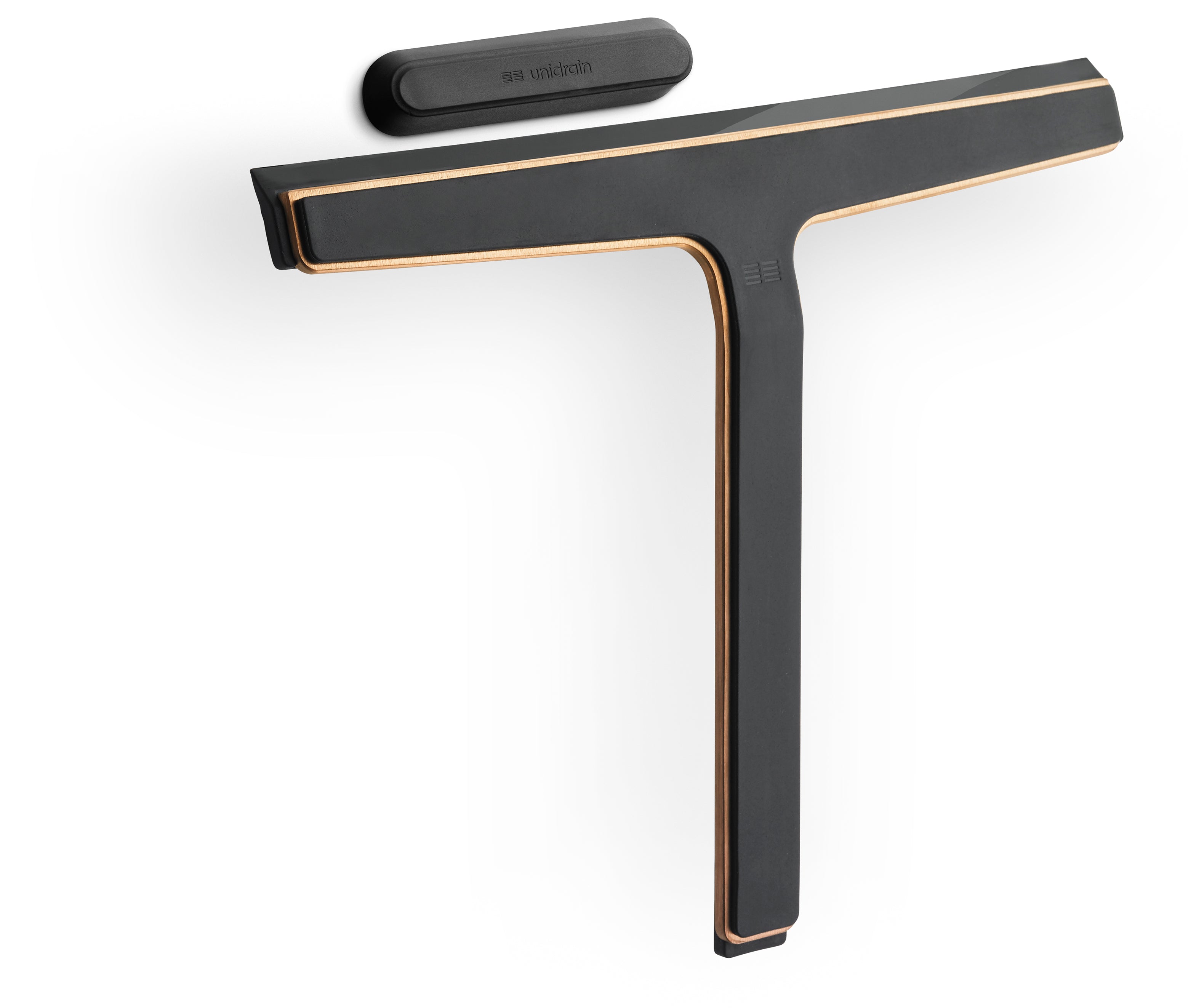 Unidrain Reframe shower squeegee - brushed copper